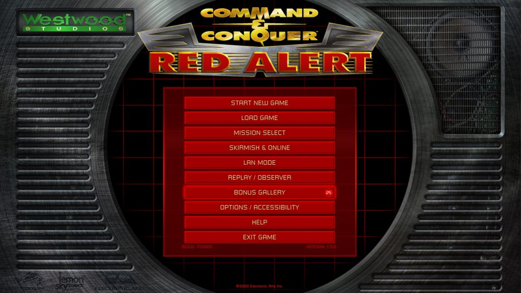 Command & Conquer Red Alert Remastered Options